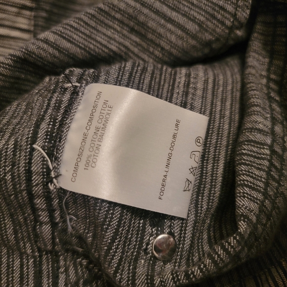 Balenciaga Vintage Black and White Striped Wide-Legged Jeans - Picture 7 of 8